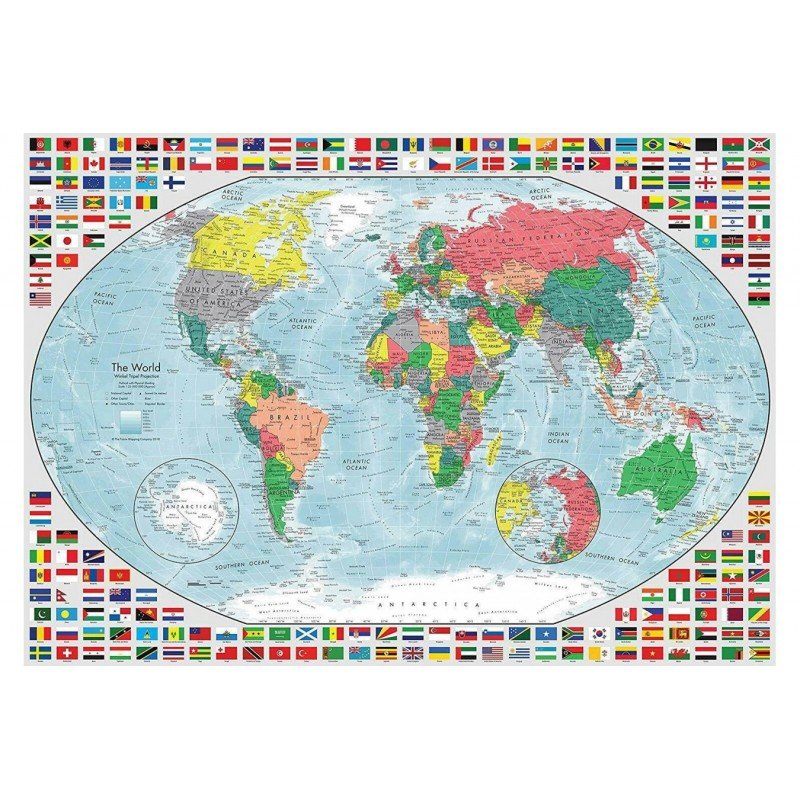 Ravensburger Puzzle Harta Lumii 2, 1000 Piese Ravensburger Puzzle Harta Lumii 2, 1000 Piese