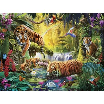 Ravensburger PUZZLE IAZ CU TIGRI, 1500 PIESE