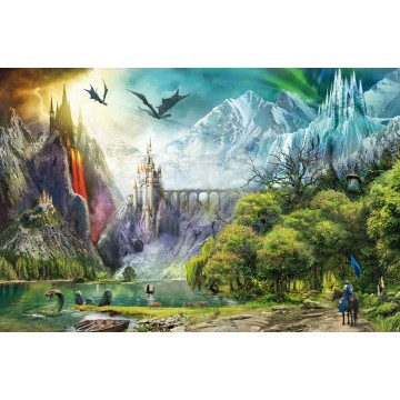 Ravensburger PUZZLE DOMNIA DRAGONILOR, 3000 PIESE