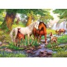 Ravensburger PUZZLE FAMILIE DE CAI LA RAU, 300 PIESE