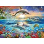Ravensburger PUZZLE PARADISUL DELFINILOR, 300 PIESE