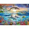 Ravensburger PUZZLE PARADISUL DELFINILOR, 300 PIESE