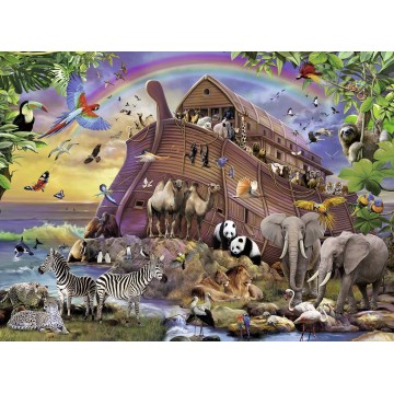 Ravensburger Puzzle Arca Cu Animalute, 150 Piese