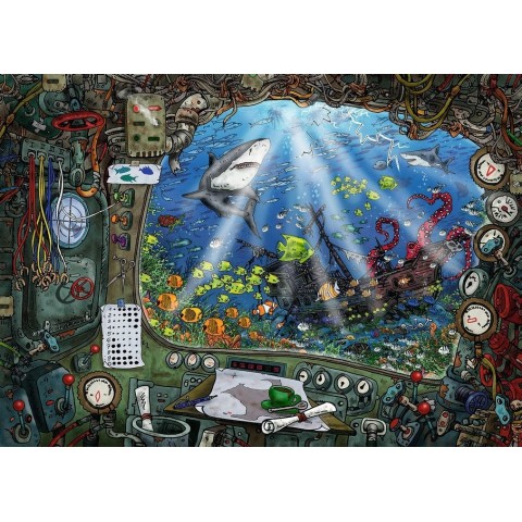 Ravensburger PUZZLE EXIT 4 IN SUBMARIN, 759 PIESE