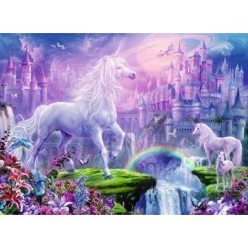 Ravensburger PUZZLE UNICORN CU SCLIPICI, 100 PIESE