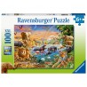 Ravensburger PUZZLE IZVOR IN JUNGLA, 100 PIESE