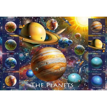 Ravensburger Puzzle Planete, 100 Piese