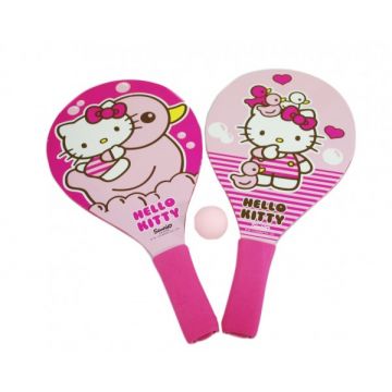 Saica Set 2 palete pentru plaja Hello Kitty din lemn cu minge inclusa pentru copii