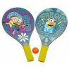 Saica Set 2 palete pentru plaja Saica Minions din lemn cu minge inclusa pentru copii