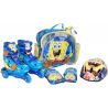 Saica Role copii Saica reglabile 35-38 Sponge Bob cu protectii si casca in ghiozdan