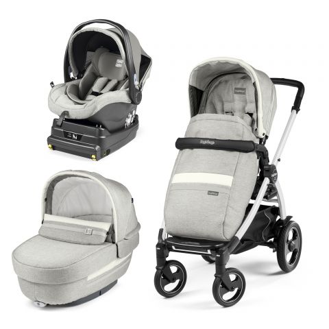 Peg Perego Carucior 3 In 1 Book Plus 51 S Titania White i-Size Luxe Pure