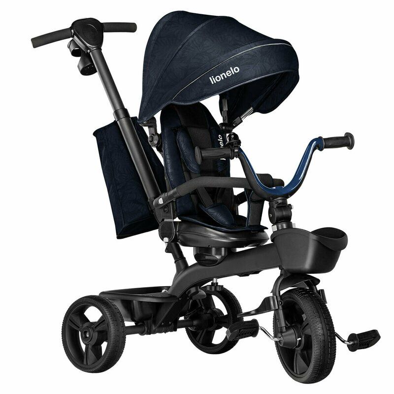 Lionelo - Tricicleta multifunctionala cu sezut reversibil, Kori, Blue Navy