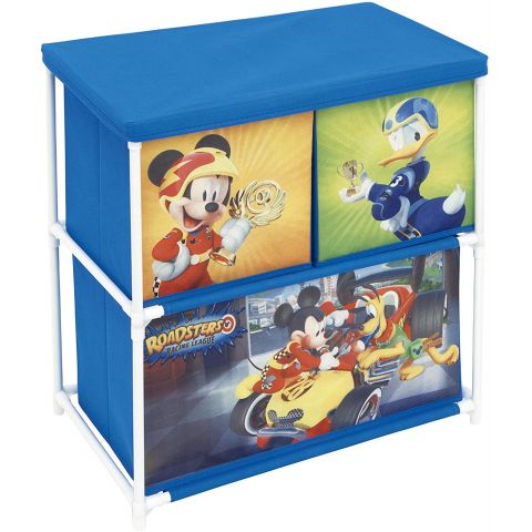 Arditex organizator pentru jucarii cu structura metalica mickey mouse and the roadster racers