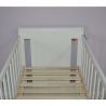 Hubners Patut copii din lemn Mira 120x60 cm alb cu sertar
