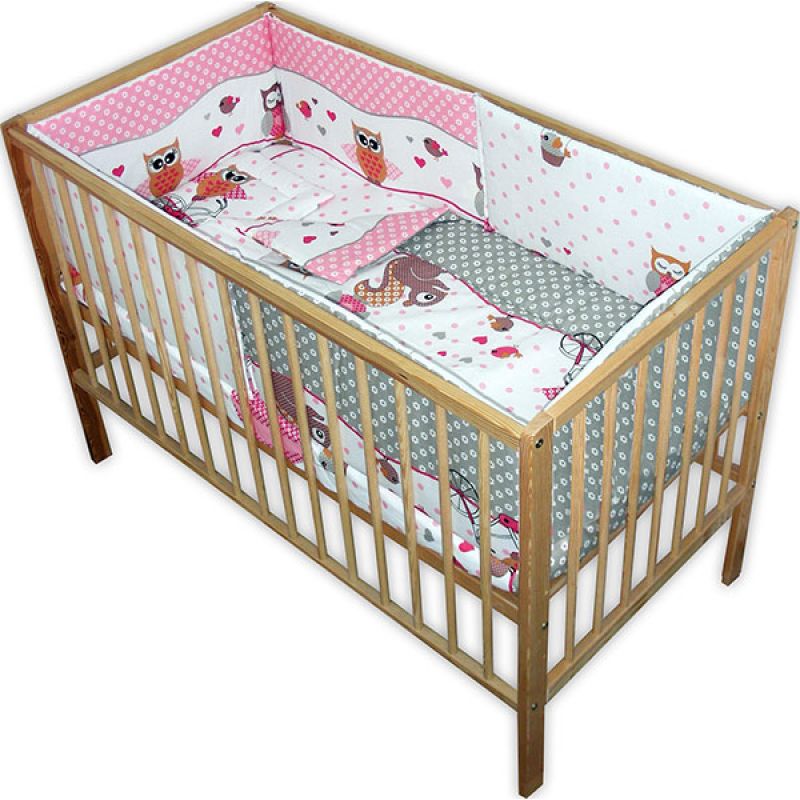 Hubners Lenjerie patut Bufnite 5 piese roz Hubners Lenjerie patut Bufnite 5 piese roz