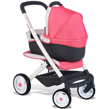 Smoby Carucior pentru papusi Quinny Combi 3 in 1 roz