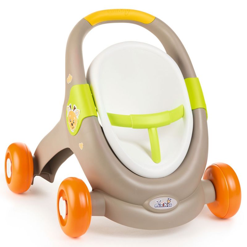Smoby Carucior pentru papusi Minikiss 3 in 1 gri Smoby Carucior pentru papusi Minikiss 3 in 1 gri