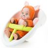 Smoby Carucior pentru papusi Minikiss 3 in 1 gri