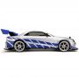 Jada Toys Masina Jada Toys Fast and Furious Nissan Skyline GTR Drift cu anvelope si telecomanda