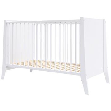Hubners Patut copii din lemn Cosmo 120x60 cm alb