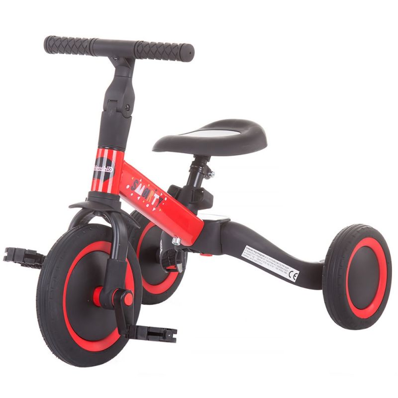 Chipolino Tricicleta si bicicleta Smarty 2 in 1 red Chipolino Tricicleta si bicicleta Smarty 2 in 1 red