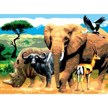 Pictura pe numere juniori Africa