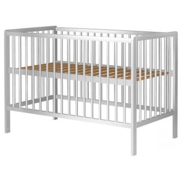 Hubners Patut copii din lemn Dominic 120x60 cm alb