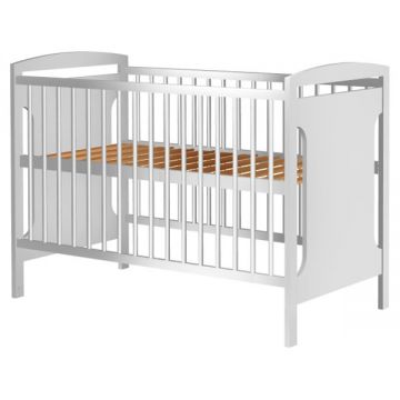 Hubners Patut copii din lemn Karly 120x60 cm alb