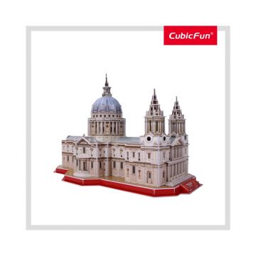 CUBICFUN PUZZLE 3D+BROSURA-CATEDRALA ST. PAUL 107 PIESE