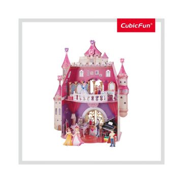 CUBICFUN PUZZLE 3D + STICKERE ANIVERSAREA PRINTESEI 95 PIESE