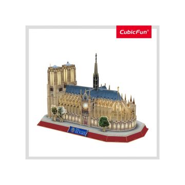 CUBICFUN PUZZLE 3D LED NOTE DAME 149 PIESE