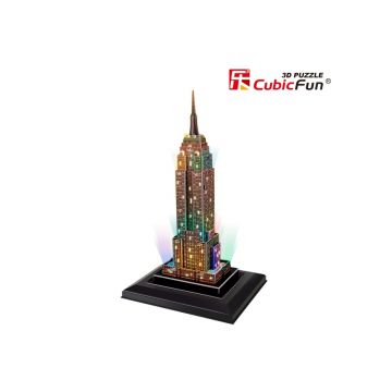 CUBICFUN PUZZLE 3D LED EMPIRE STATE BUILDING 38 PIESE