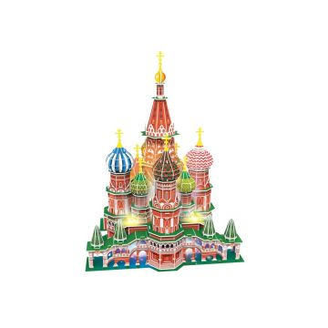 CUBICFUN PUZZLE 3D LED CATEDRALA ST. BASIL 224 PIESE