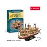 CUBICFUN PUZZLE 3D NAVA MISSISSIPPI STEAMBOAT USA 142 PIESE