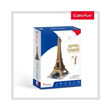 CUBICFUN PUZZLE 3D TURNUL EIFFEL (NIVEL MEDIU 43 PIESE)