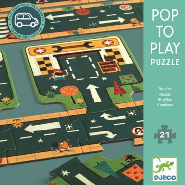 Djeco Puzzle gigant Drumuri