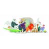 Puzzle gigant Djeco Parada animalelor