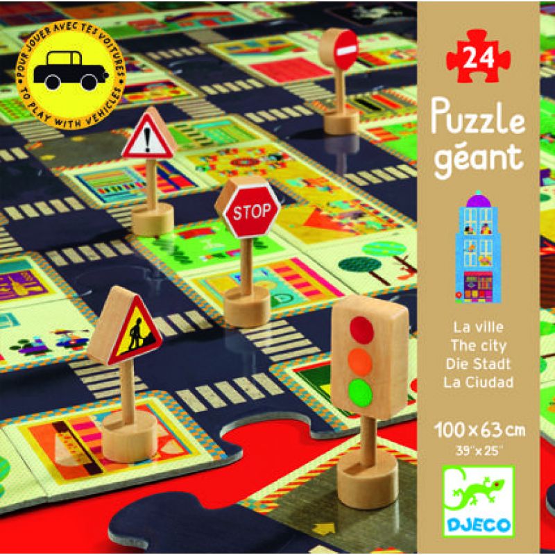 Puzzle gigant Djeco Orasul Puzzle gigant Djeco Orasul