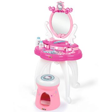 Smoby Jucarie Masuta de machiaj Hello Kitty Hairdresser 2 in 1