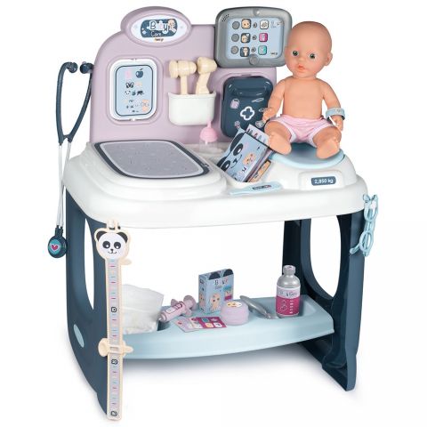 Smoby Centru de ingrijire pentru papusi Smoby Baby Care Center cu papusa si accesorii