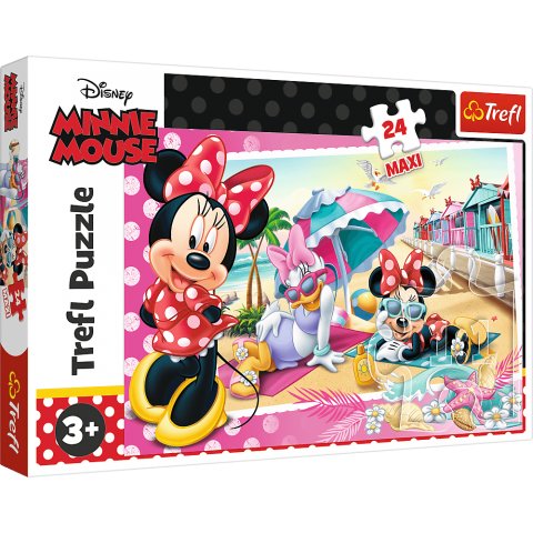 Trefl Puzzle Maxi Disney Minnie Mouse, Concediul lui Minnie 24 piese
