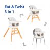 Juju Scaun de masa 3 in 1 Juju Eat&Twist, Gri