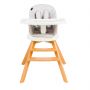 Juju Scaun de masa 3 in 1 Juju Eat&Twist, Gri