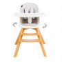 Juju Scaun de masa 3 in 1 Juju Eat&Twist, Gri