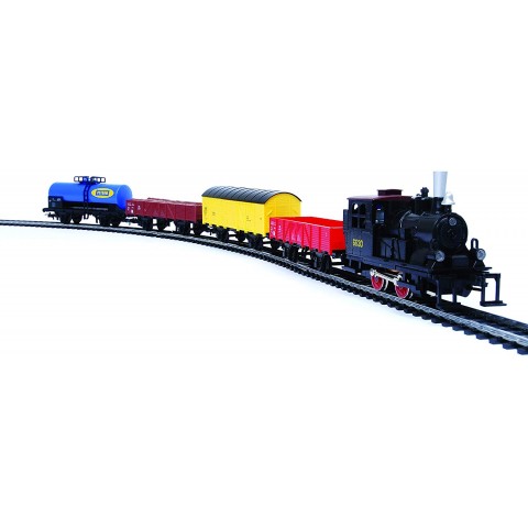 MEHANO Set trenulet electric montan T112 cu locomotiva si patru vagoane cu sina