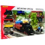 MEHANO Set trenulet electric montan T112 cu locomotiva si patru vagoane cu sina