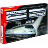 MEHANO Set trenulet electric T682 AVE cu locomotiva, trei vagoane si sina