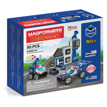 Magformers Set magnetic Uimitorul set de politie