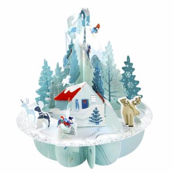 Santoro Felicitare 3D Pirouettes - Winter wonderland