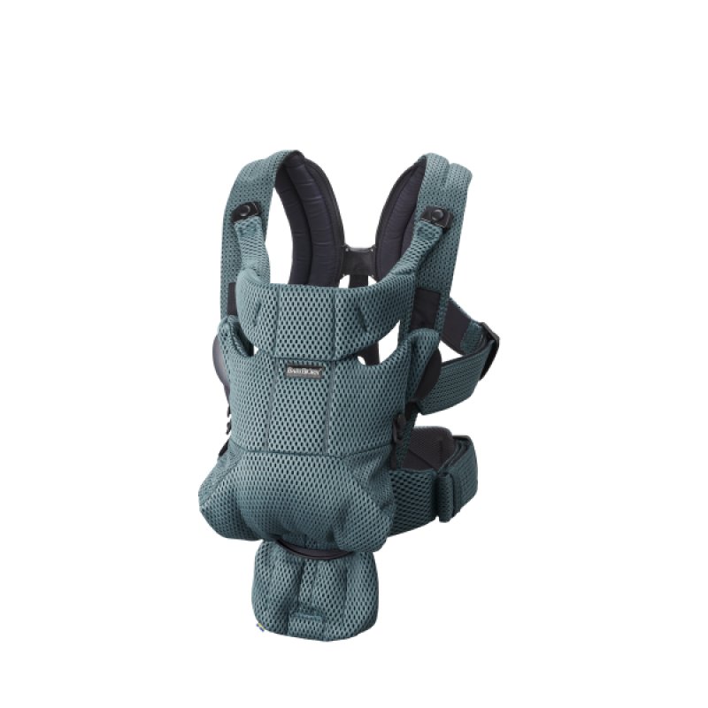BabyBjorn - Marsupiu anatomic Move, Verde Salvie 3D Mesh